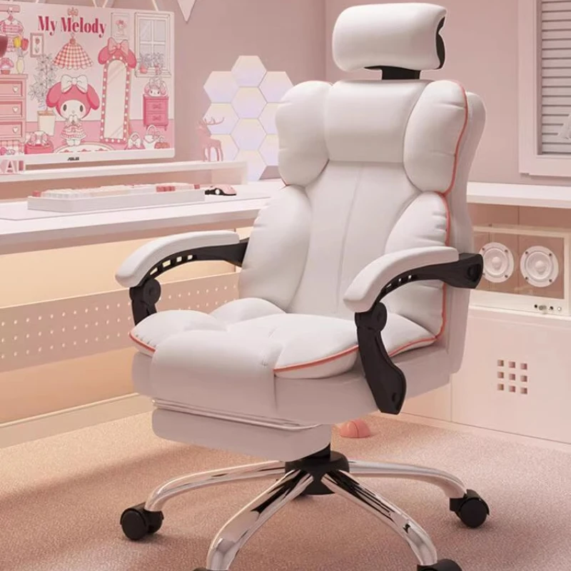 computer headrest chair girls modern bedroom sedentary comfortable chair romantic mobile aesthetics adult lazy cadeira gamer