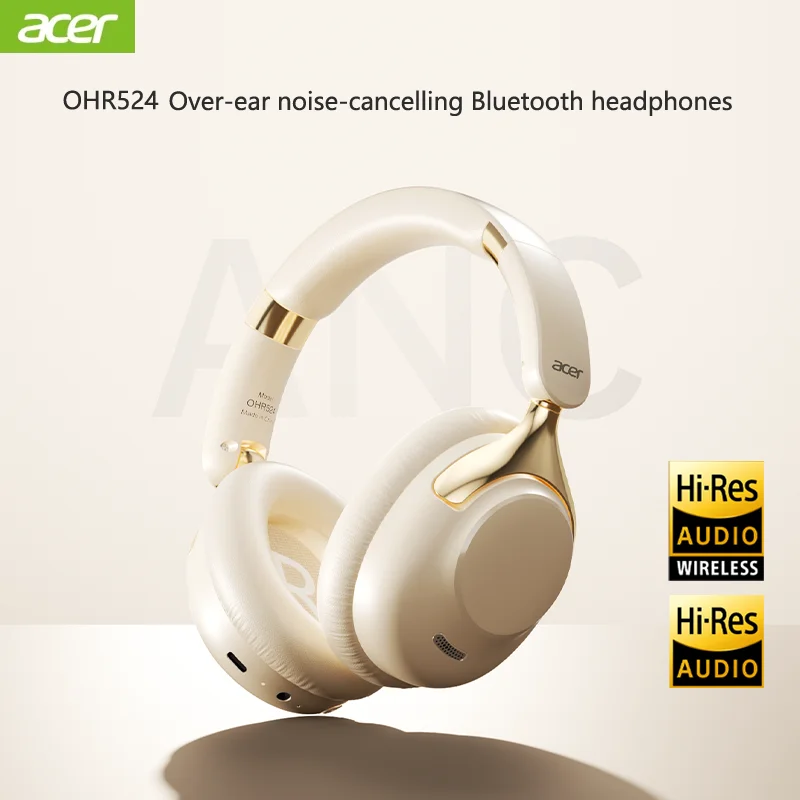 سماعات رأس لاسلكية Acer OHR524 ANC مزودة بميكروفون عالي الدقة 360 ° سماعات الصوت المحيطي Gamer Sports سماعات بلوتوث للحد من الضوضاء #5