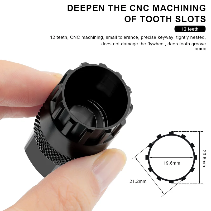 RIDERACE Bike Cassette Removal Tool Install Locking Ring Bicycle Flywheel Remover Freewheel Sprocket Extractor MTB Repair Tools view 2