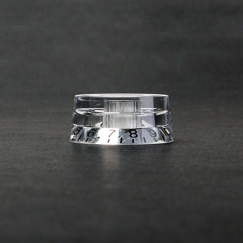 

4Pcs Volume Tone Knobs Set for Electric Guitar Premium Plastic Control Knobs Replacement Easy to Install White