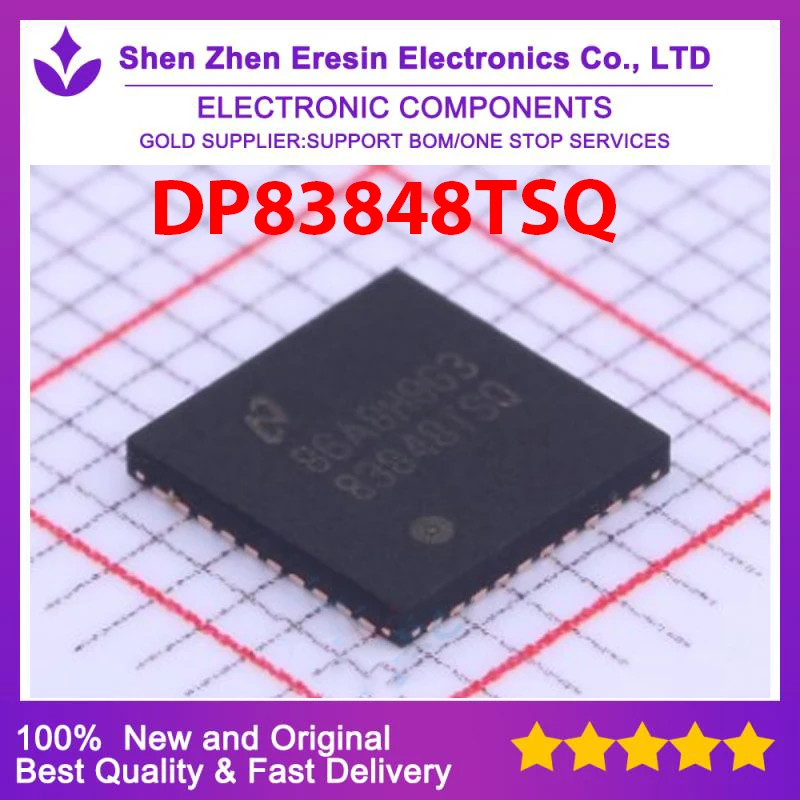 Free shipping  1PCS/LOT  DP83848TSQ  QFP80    New and original