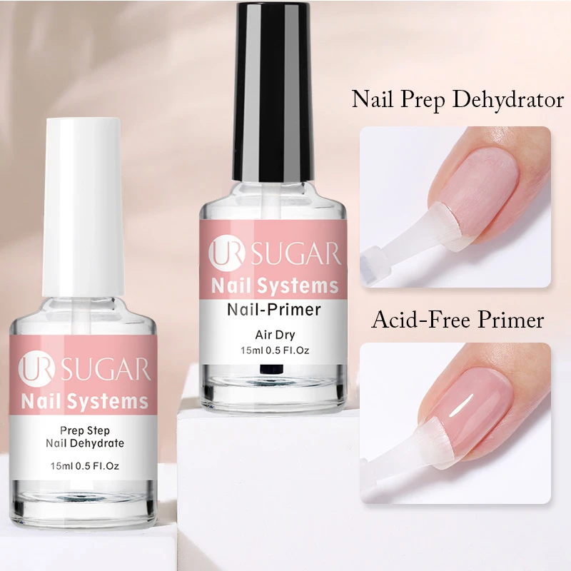 UR SUGAR 15 مللي مسمار ديهيدراتور حمض الحرة رئيس مجموعة الطبيعية مسمار الإعدادية ل الاكريليك والأشعة فوق البنفسجية هلام طلاء الأظافر سريعة الجافة متفوقة السندات #1