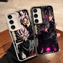 D-Dragon Ball Art Goku For Samsung Galaxy S24 S23 S22 S21 S20 Note 20 Ultra Plus FE 5G Colorful Silver Back Phone Case