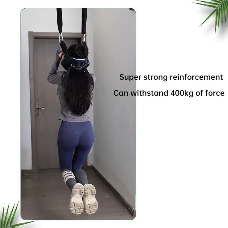 Neck Exercise Stretcher Horizontal Bar Hook Type Household Sling Neck Massager Nursing Rehabilitation Cervical Traction Belt