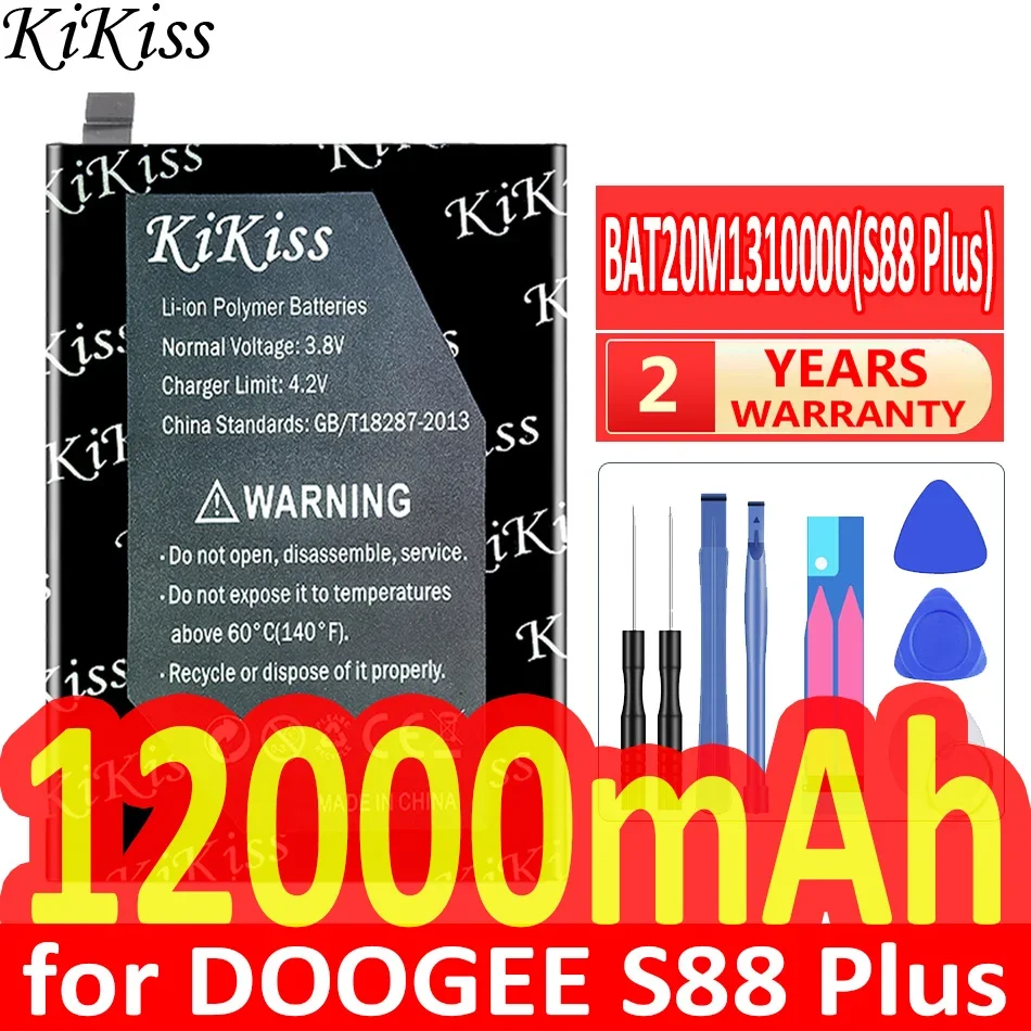 

Мощный аккумулятор KiKiss емкостью 12000 мАч BAT20M 1310000 (S88 Plus) для DOOGEE S88 Plus S88Plus