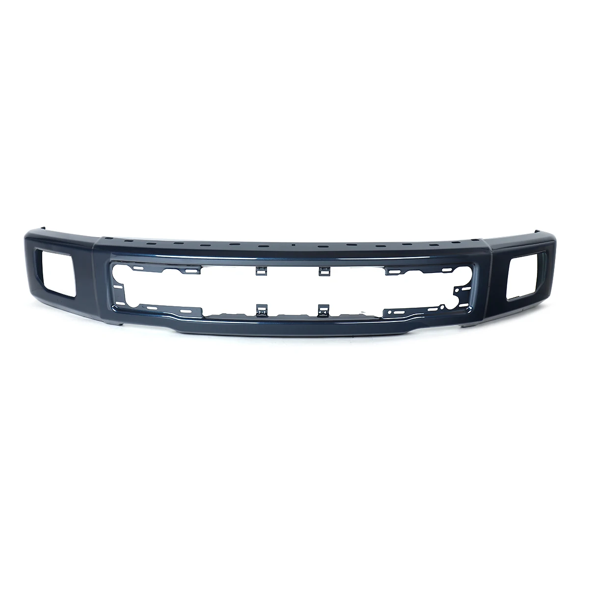 Front Bumper with Fog Lights Hole replace for Ford F150 2015-2017 Front Surround Body Kit Blue Jeans Front Bumper Cover Face Bar