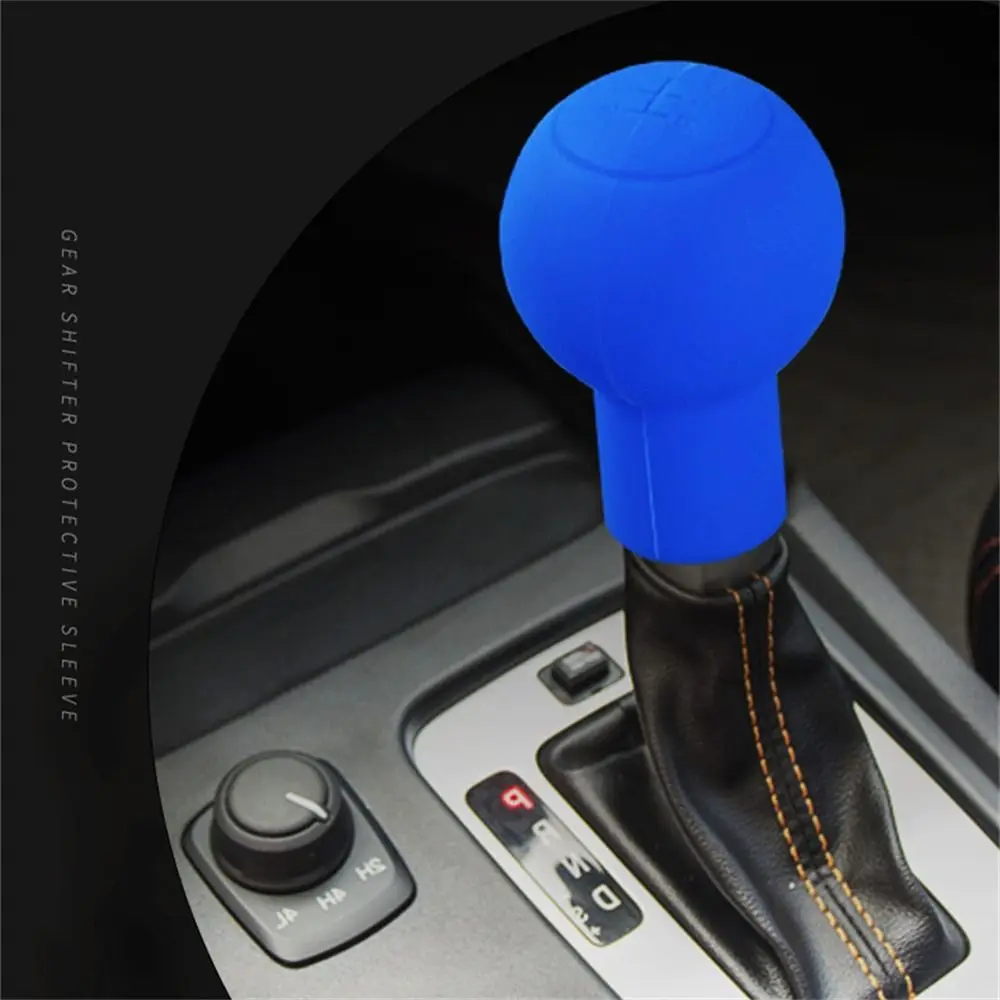 5 Gear Anti-skid Stick Lever Shell Silicone Shift Knob Cover Shift Gear Knob Cover Lever Shift Knob Gear Knob Cover