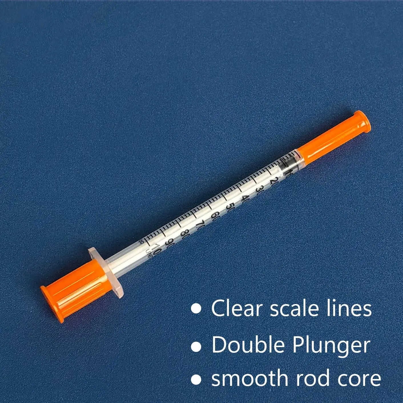 Clear Accurate Scale Syringes with Needles Disposable Syringe 100Pcs 0.5/1ml Individually Wrapped Pet Supplies for Laboratory
