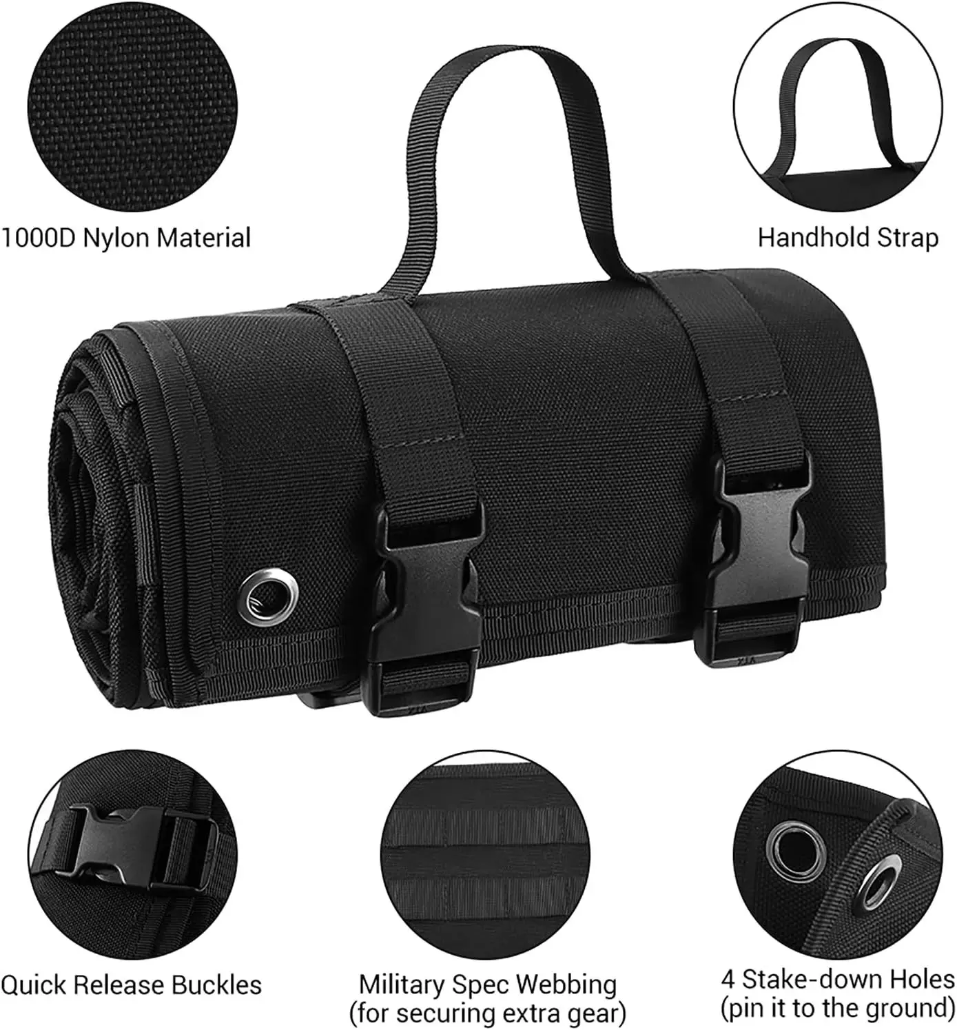 Outdoor Equipment Tactical Mat Shooting Training Polymers Double Sided Multifunction Camping Mat Waterproof Warm Camping Mat