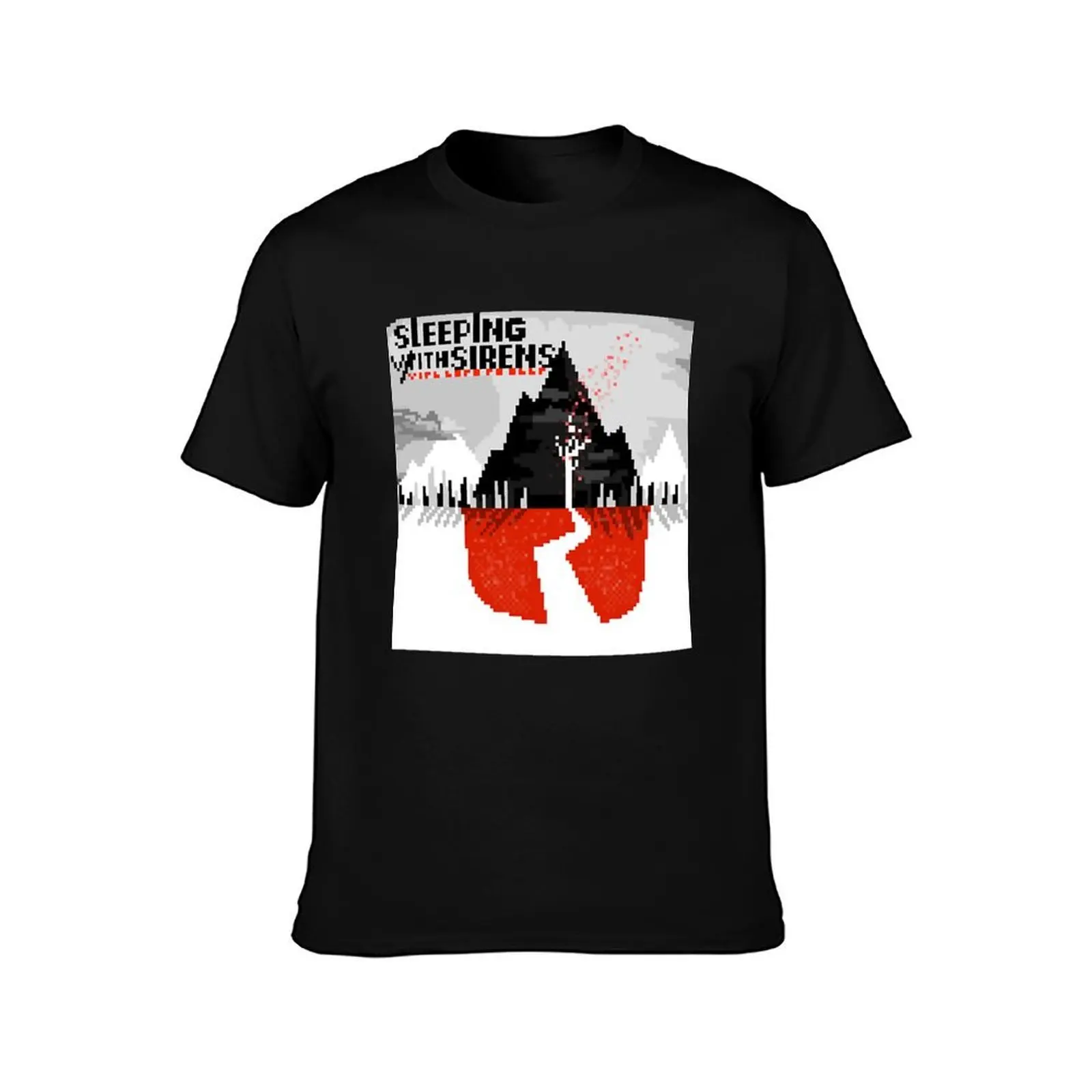 Day Gift Sleeping With Sirens Christmas Holiday T-Shirt Art Pattern Printed Casual Top - view 2
