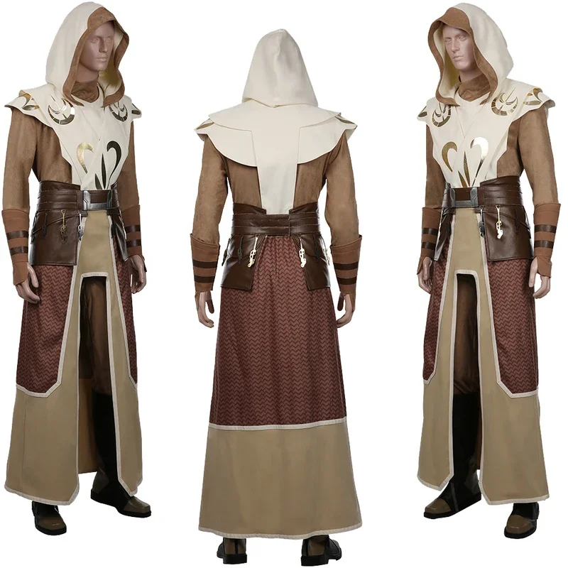 Temple Guard Cosplay Fantasy Movie Space Battle Costume travestimento uomini adulti Cosplay Roleplay outfit vestiti di Halloween maschili