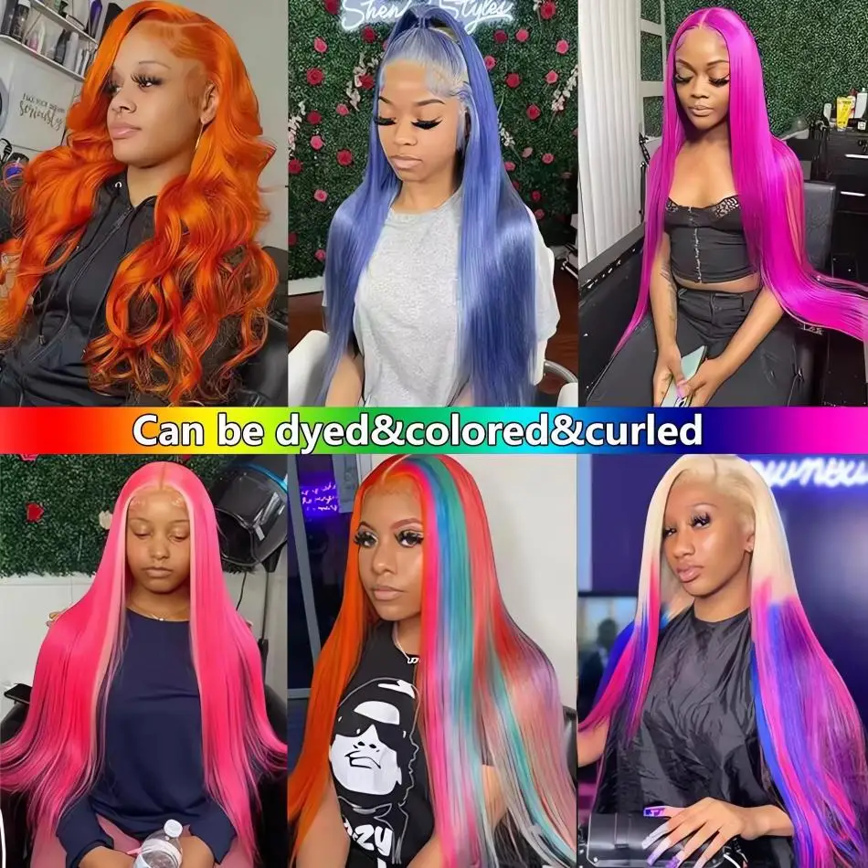 Blonde 613 Lace Frontal Wigs 4x4 Glosure Bone Straight 13X4 Lace Front Wigs 13X6 Human Hair Closure Wigs For Women 200 Density image 5