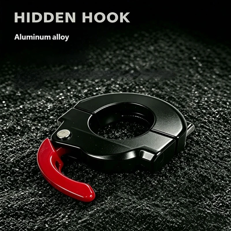 M76E Clamp On Handlebar Hanger Aluminum Hook for Bag and Helmet Carry on Short Trips