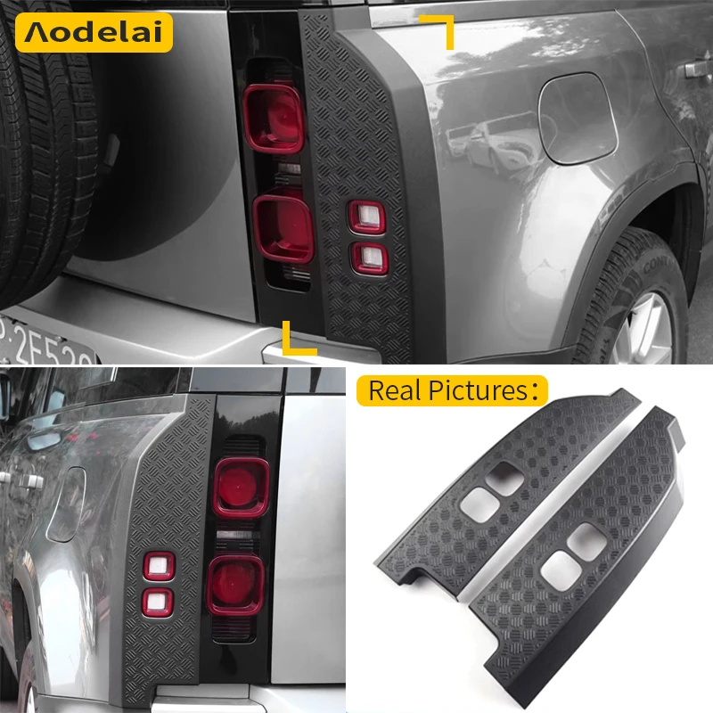 2 Pieces Car Taillight Cover Guard Anti-Scratch Fit For Land Rover Defender 90 110 130 220 2021 2022 2023 2024 2025