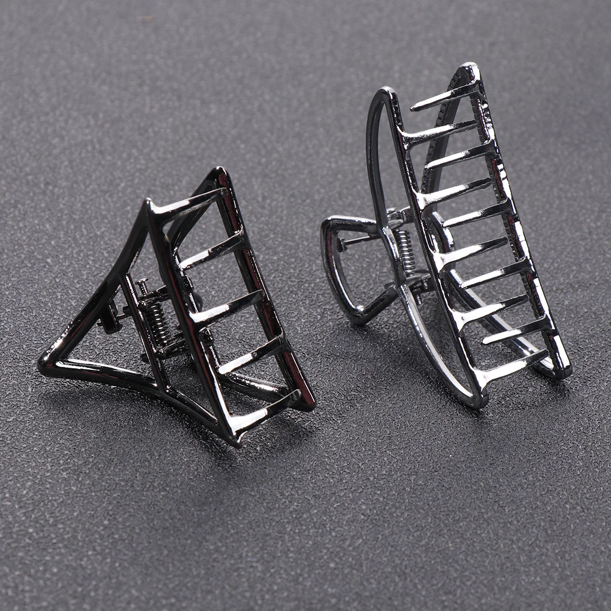 

2 шт., полые элегантные заколки для волос, стильные зажимы для челюстей, аксессуары для волос из сплава для женщин, вечерние, свадебные, день рождения, зажим для челюсти из сплава