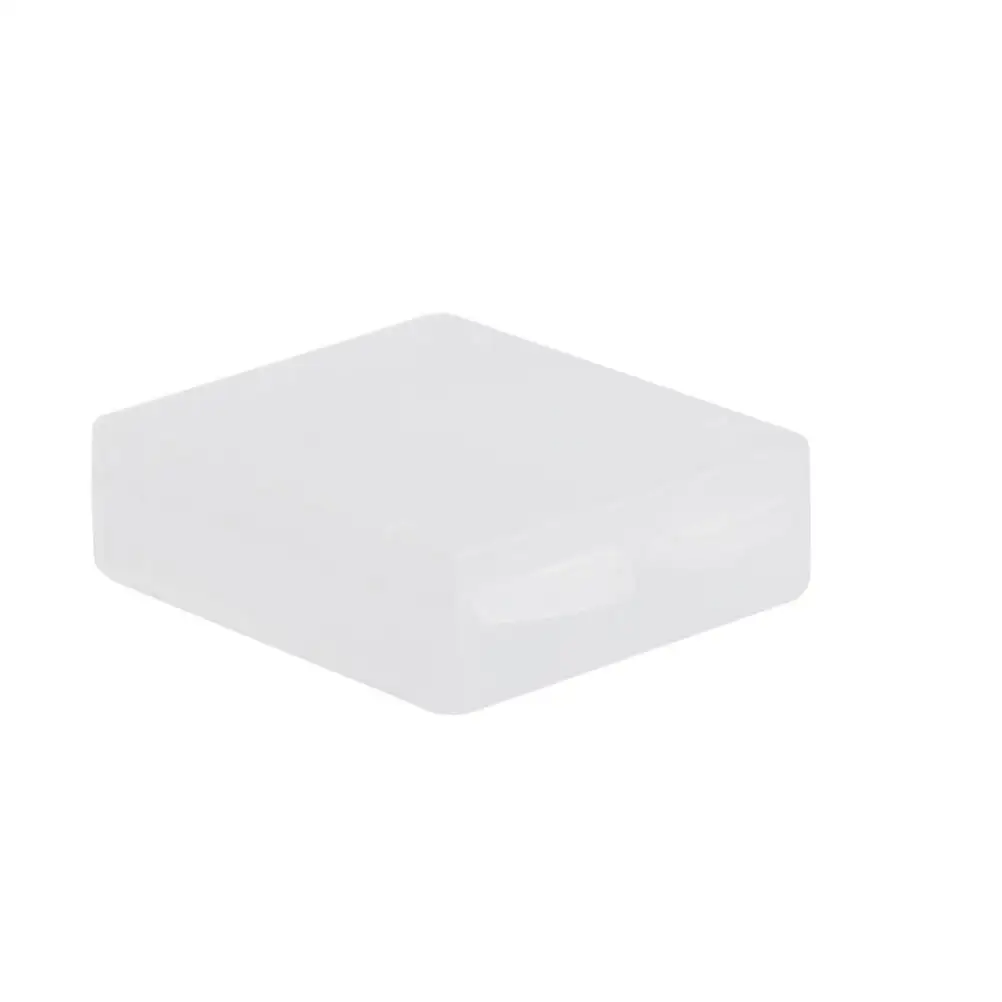 5 Pack of Clear Color Plastic Protective Storage Case Boxes Holder for (White)