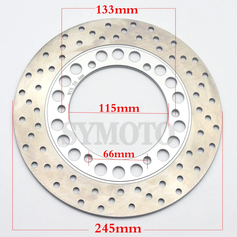 For Yamaha FZ400 SRX400 XJ400 XJR400 FZ600 FZR600 FZS600 SRX600 XJ600 YZF600 TDM850 Motorcycle Rear Brake Disc Rotor 245MM