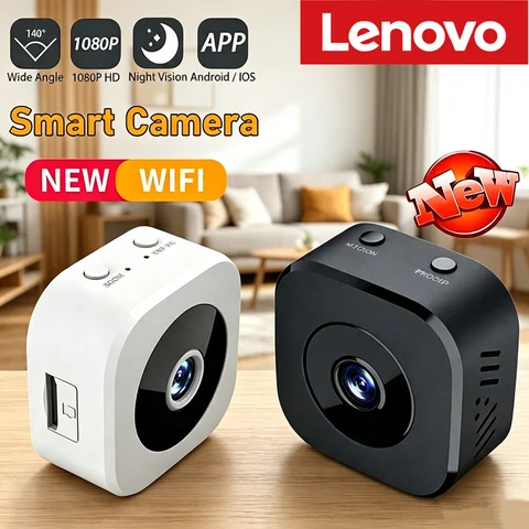 Lenovo 4K Full HD Wifi Smart Camera Mini Security Surveillance Camera Dual Way Audio Motion Detection Infrared Night Vision Cam
