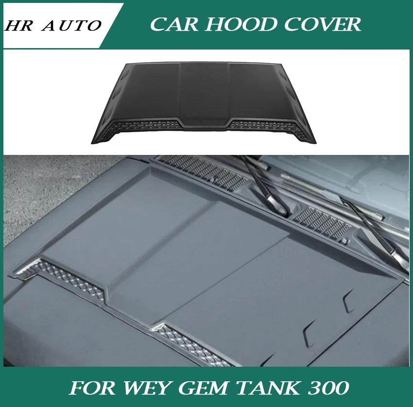 Car Hood Cover Fit for Tank 300 Hi4-T 2021-2024 High Quality Modified Hood Off-road Appearance Upgrade Kit Exterior Accessories