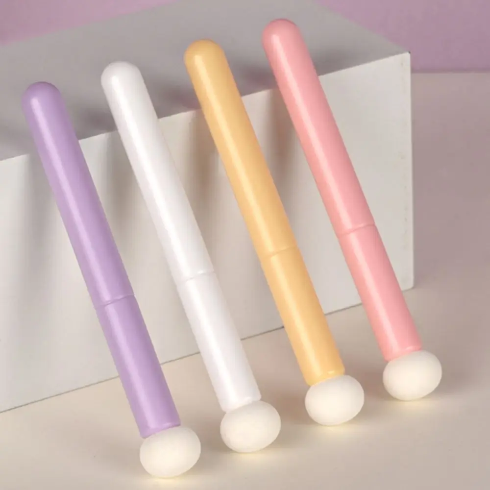 Smudge Makeup Brush Round Head Lip Brush Candy Color Soft Mushroom Head Concealer Brush Mini Portable Lipstick Blending Brush