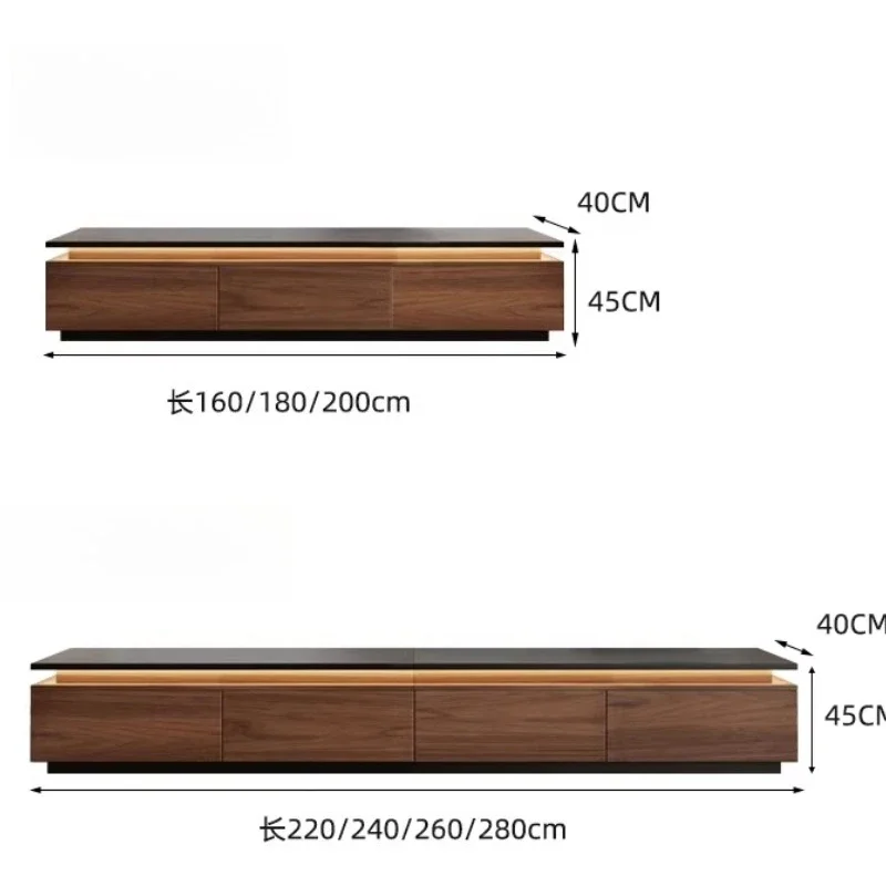 Luxury Walnut Floor Wooden Tv Stand Storage Living Room Tv Stand small Television Shelf Muebles Para Hogar Nordic Furniture
