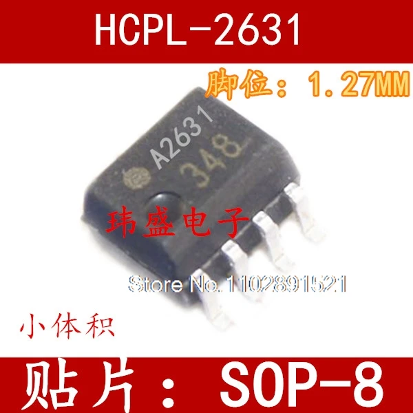 (10 PÇS/LOTE) A2631 2631 SOP-8 HCPL-2631 1.27MM