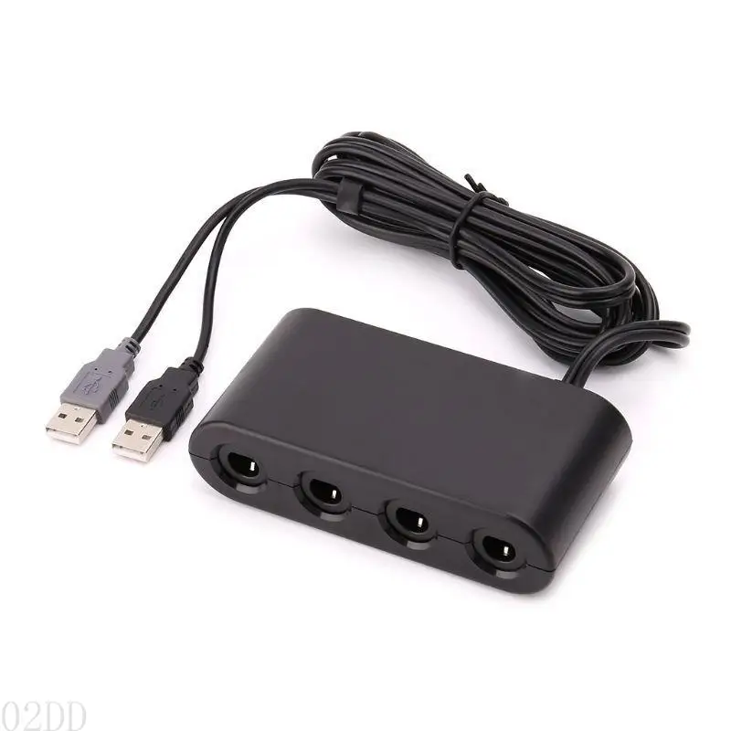 02dd Practical 4 Ports Converter voor Gamecube -controller USB -adapter voor Switch