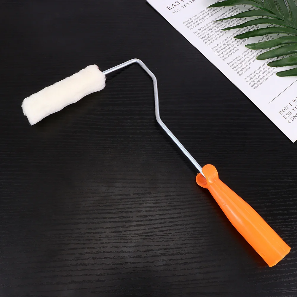 

10 pcs 4 Inch Paint Roller Cover 37Cm Handle For Wall Painting Reusable Lint Free Shed Resistant Smooth Finish Wallpaper Paint
