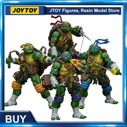 [IN STOCK]JOYTOY 1/18 Action Figure TMNT Ninja Turtles Michelangelo Donatello Leonardo Raphael Anime figures Toys Model