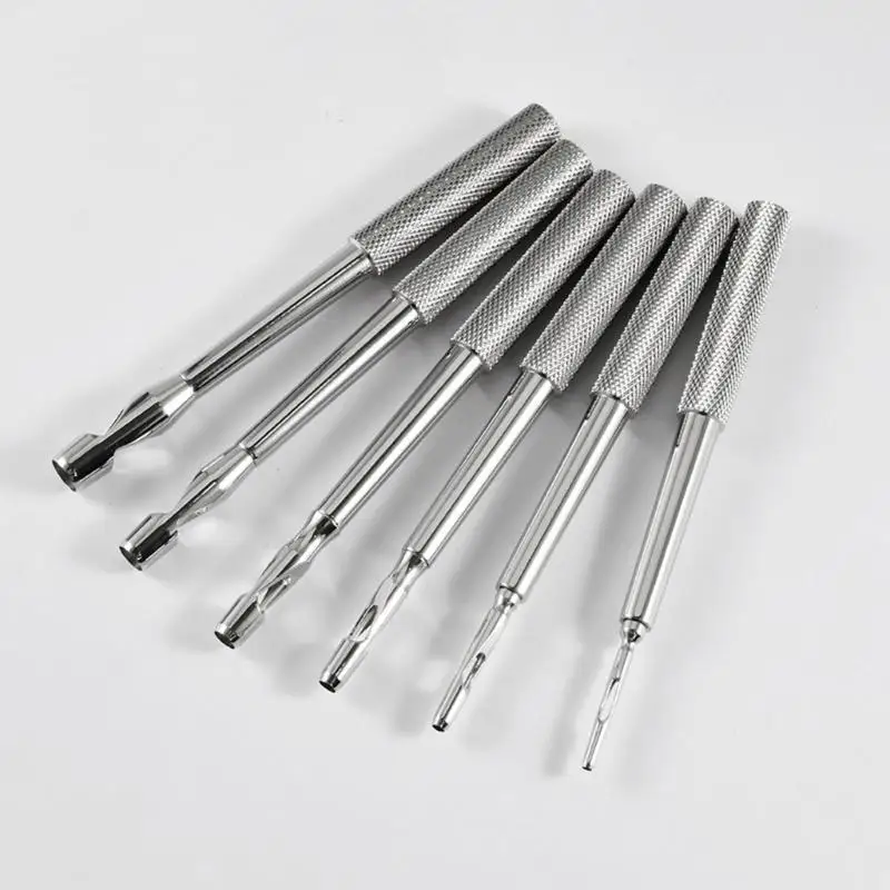 P9FE Edelstahl-Körperpiercing-Instrument für Ohren, Nase und Augenbrauen mit glatter Politur und Schmuck hygienischen Design – Detail 3