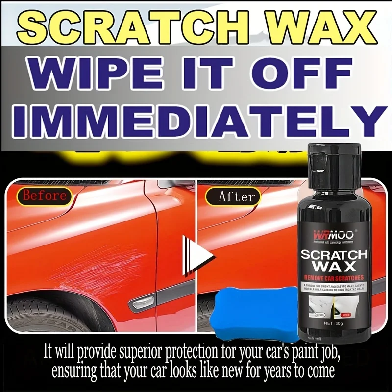 Scratch Remover Wax & Polish Kit - Motorcycle Metal Surface Repair, Restores Shine with Ceramic Coating