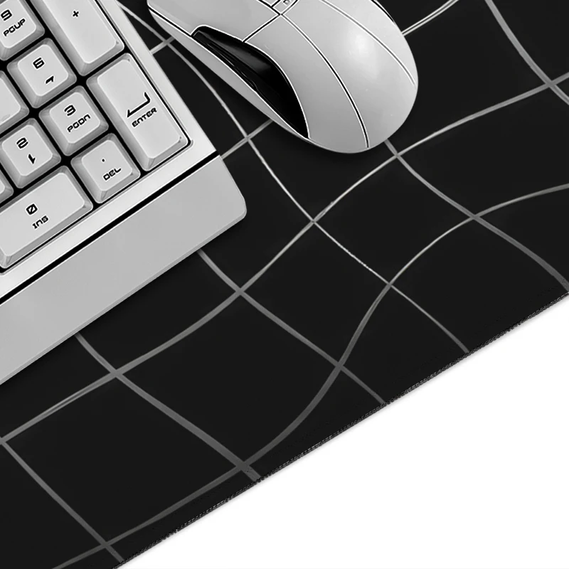 Mouse Pad Gamer Black Abstract Grid XL HD Home New Mousepad XXL keyboard pad Non-Slip Carpet Desktop Mouse Pad Mice Pad