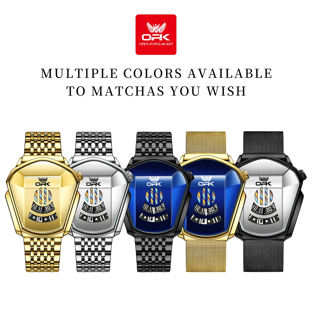 OPK 8172 Watches For Men Brand Multifunctional Chronograph Wristwatch Original waterproof watches Luminous Quartz reloj hombre