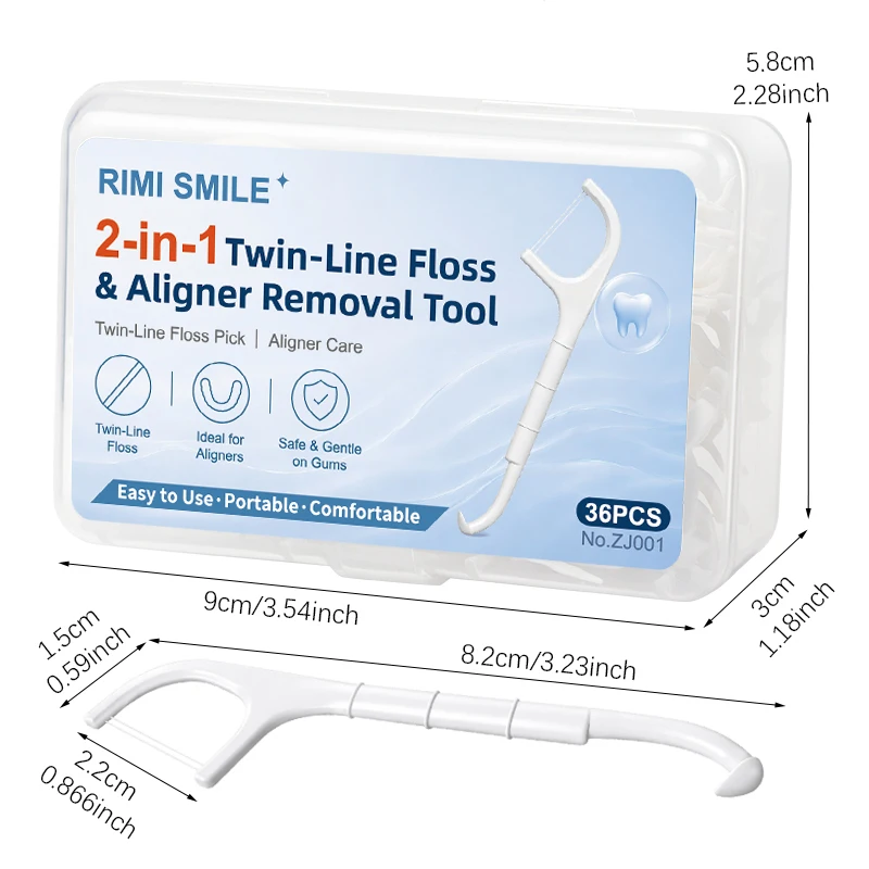 35PCS Double Line Aligner Remover Portable Invisible Braces Extractor Oral Care Tool