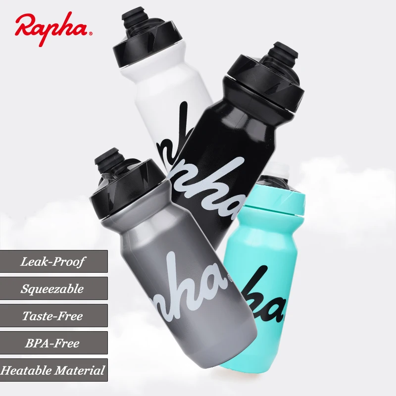 Rapha Bicycle Water Bottle Leak-Proof Squeezable Taste-Free BPA-Free Cycling Fitness Sports Water kettle With Dustproof Cover