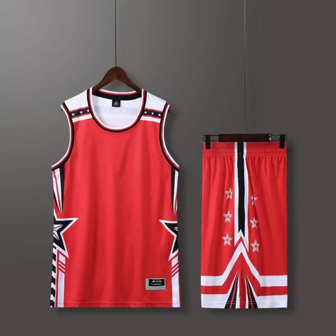 NEW 24 25 Men\'s sports kit Light Fans Basketball Jerseys Men and kids game team Short sleeve uniform training Vest and shorts