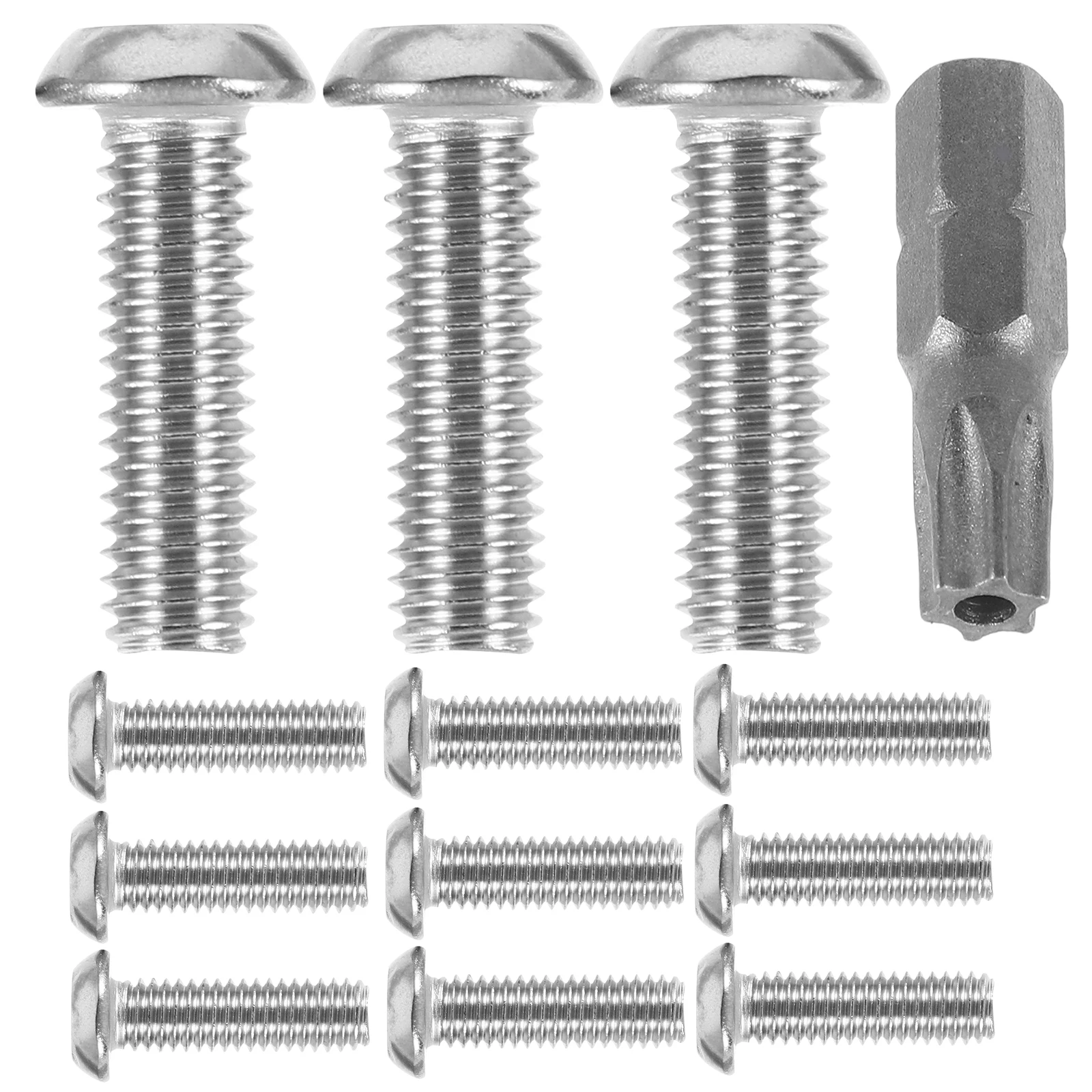 

Security Mechanical License Bolts Theft Proof Car Plate Fasteners Bulk Retainers Sturdy Round Head Plum Blossom Screws Frame