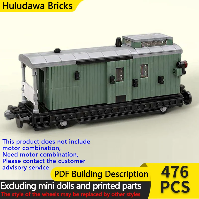 

Модель городской автомобиль MOC, строительные кирпичи, железнодорожный поезд, старый багажный автомобиль, модульная технология, детские праздничные подарки, сборные игрушки, костюм