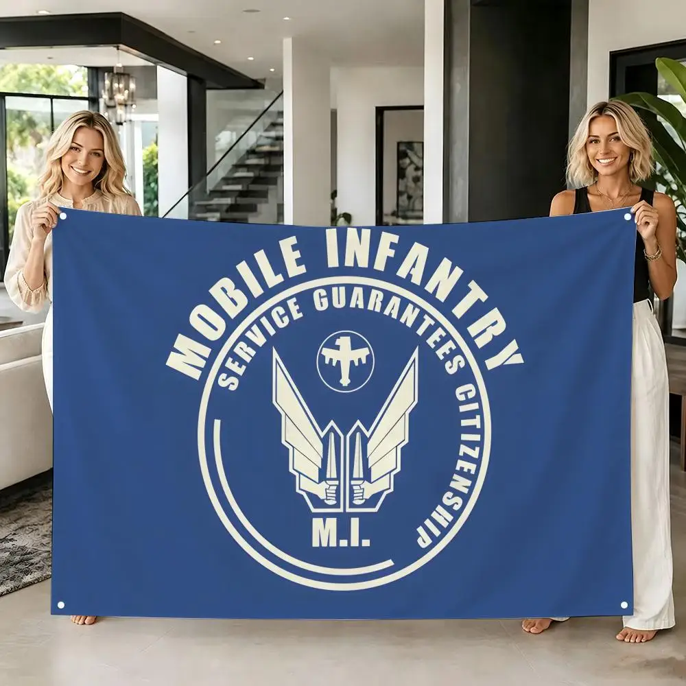 Mobile Infantry and Federation Flag Flags Tapestry Creative Pattern Photo Living Room Wall Art Party Outdoor Decor