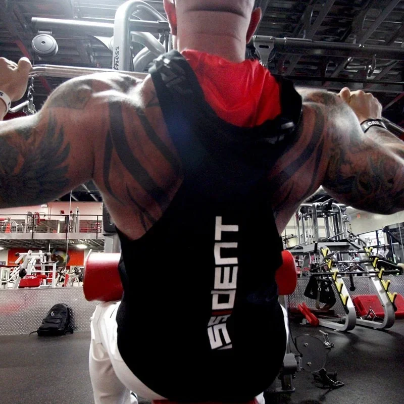 Mens Sleeveless Hoodie Tank Top Gym Singlet Bodybuilding Muscle Vest Fitness Workout Training Summer Sports Tanks for Men