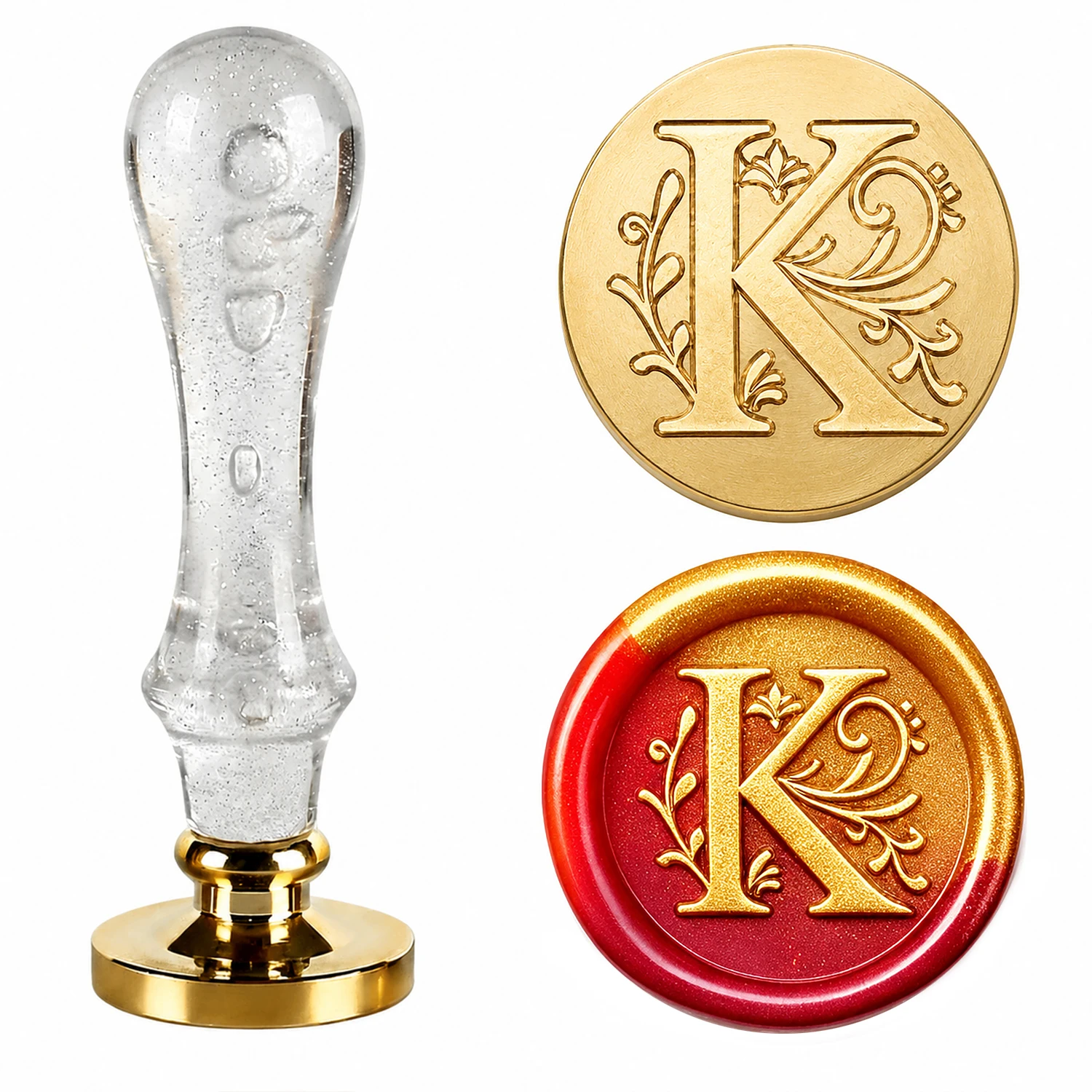 Sceau de cire à 26 lettres, tête en laiton de 25 mm avec poignée à bulles blanche, sceau de cire pour invitations de mariage, cartes d'anniversaire, enveloppes