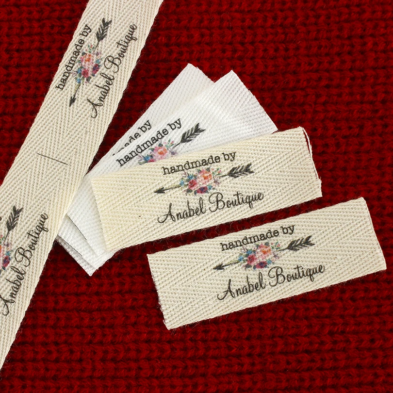 Custom Fabric Labels for Clothes, Twill RibbonLabels, Logo Labels, Sew Accessories, Ribbon Label, Name Tags, xw3510, 20x60mm