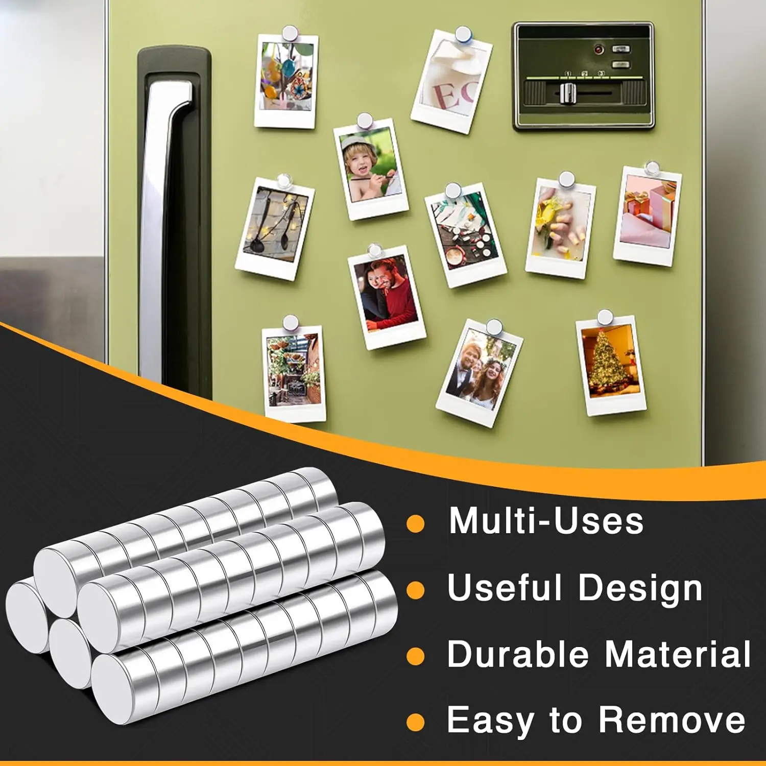 15x3/20x2mm Versatile Circular Magnets Ideal for Whiteboards, Bag Fasteners, Kitchen Organization, Warehouse Tool Storage