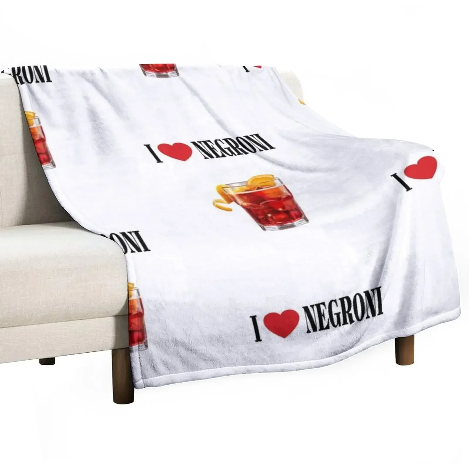 

Perfect gift for who loves Negroni! Throw Blanket Decoratives Luxury Throw Polar Blankets