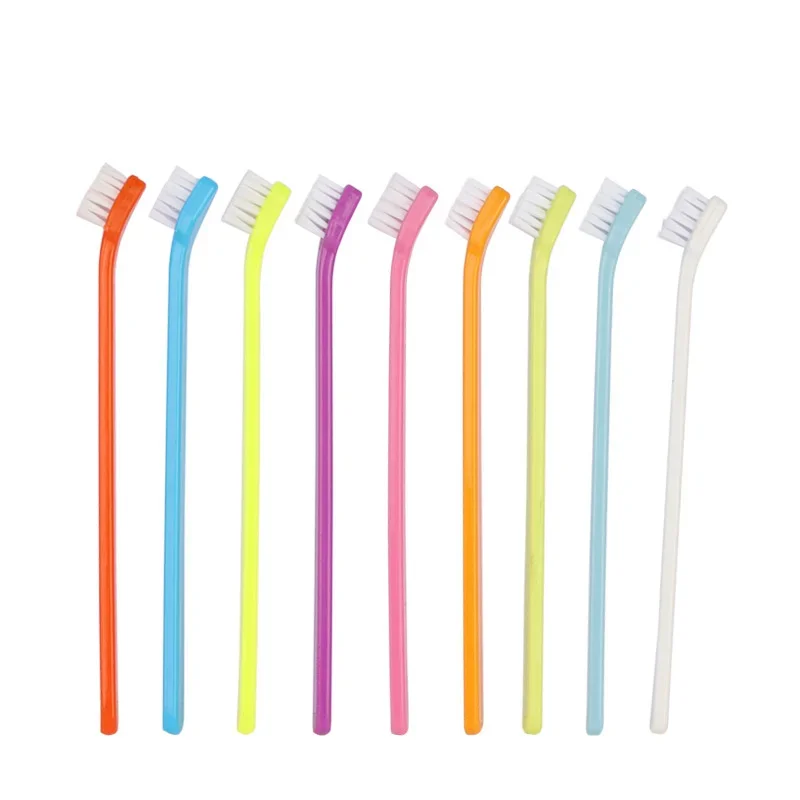 Cute Pet Toothbrush Dogs Brush Addition Bad Breath Tartar Teeth Care Dog Cat Teeth Cleaning Remove Bad Breath Toothbrush