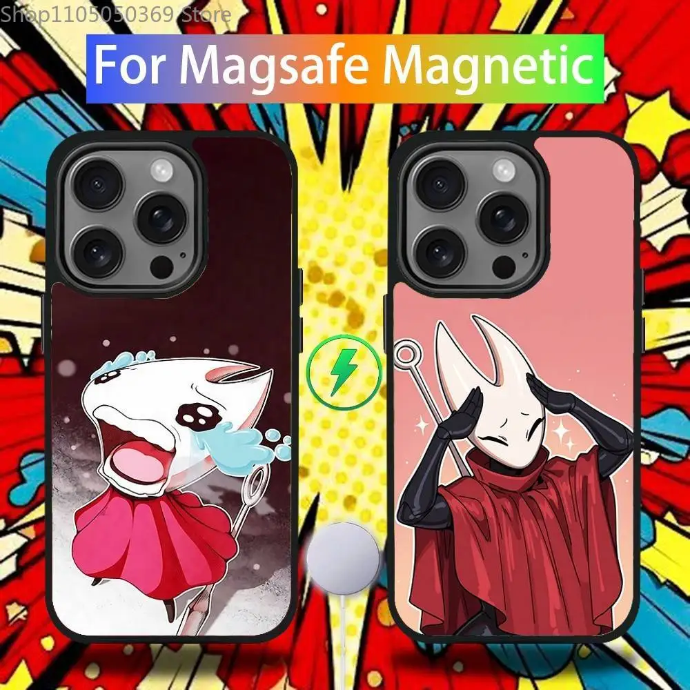 

H-Hollow K-Knight S-Silksong Hornet Phone Case For iPhone 17,16,15,14,13,12,11,Pro,Max,Plus,Mini,SE4,E Magsafe Wireless Charging