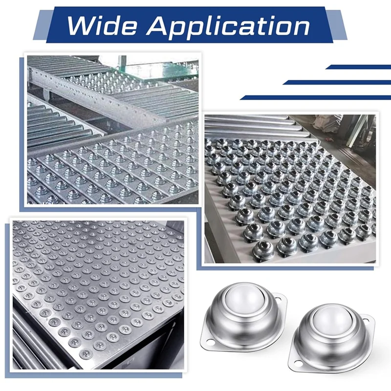 A11I 30 piezas 5/8 pulgadas rodamiento de transferencia de bolas de rodillos transferencia de bolas redondas de acero al carbono para sistema de transmisión de soporte de rodillo transportador