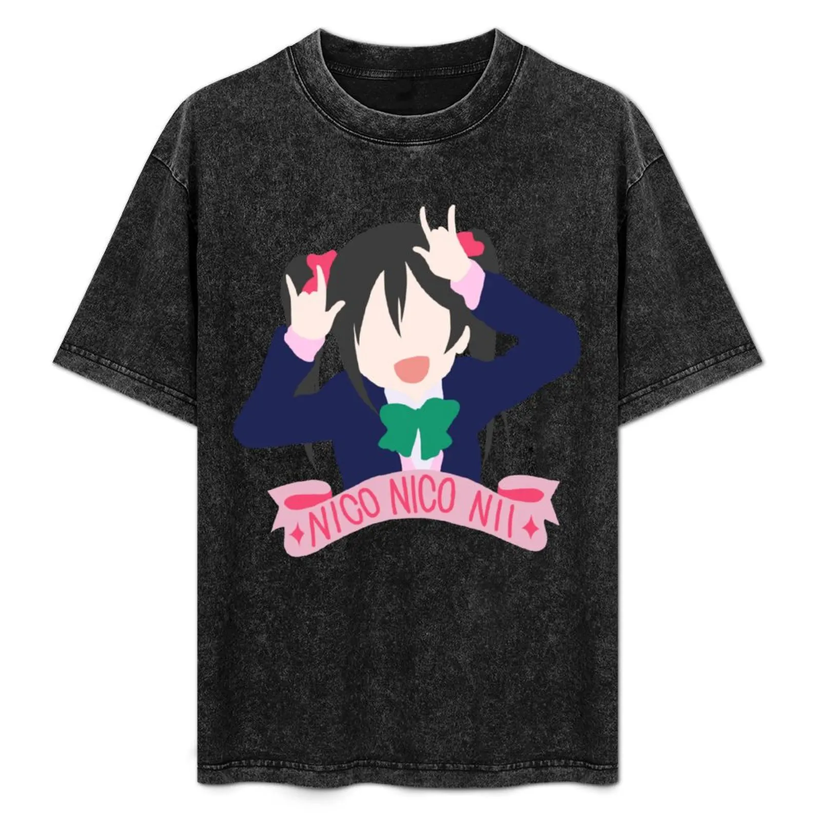 

Nico Nico Nii T-Shirt Work Daily Short Sleeve Top