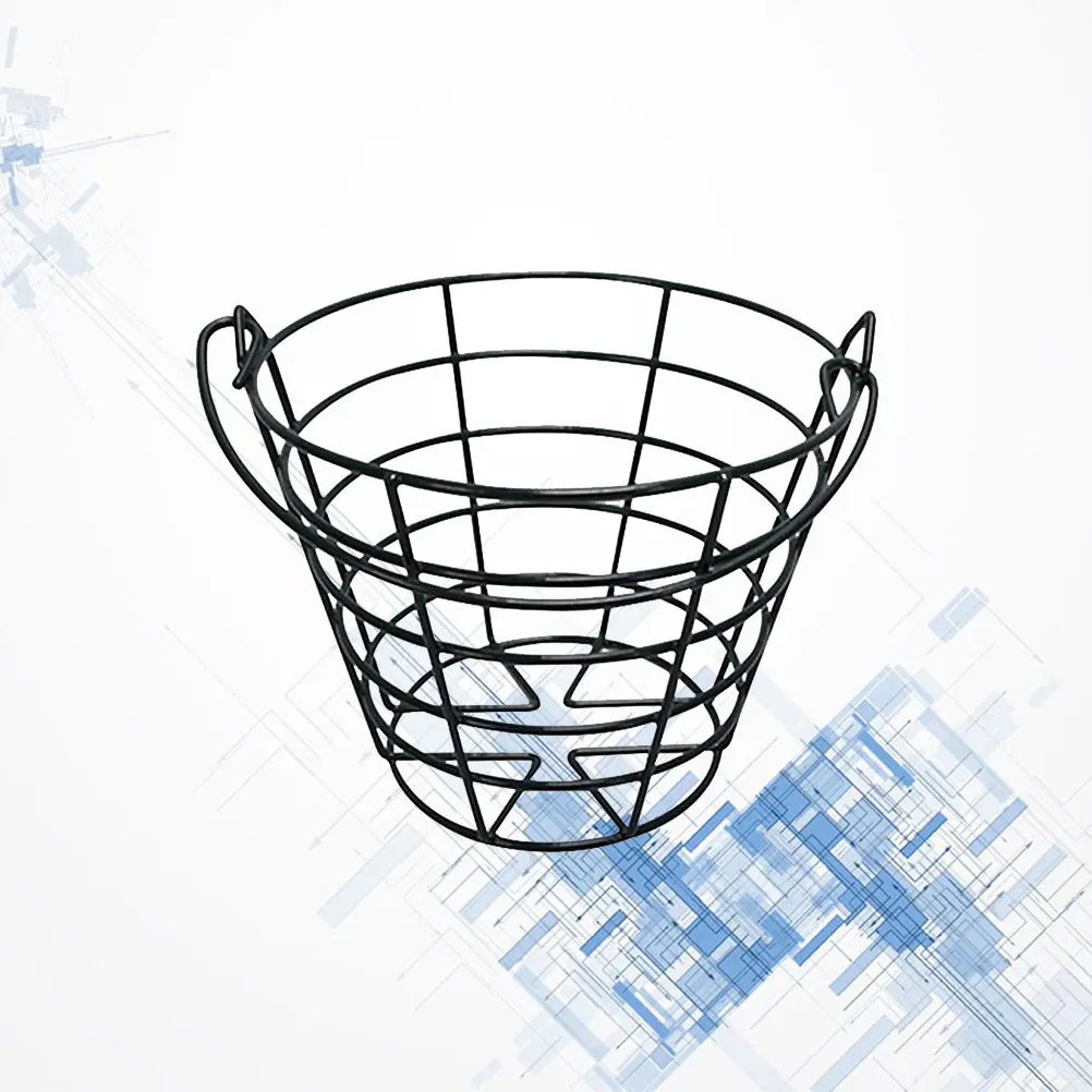 

Металлическая корзина для мячей для гольфа: легкая, прочная, железная, для хранения и переноски мячей, контейнер для тренировок на открытом воздухе