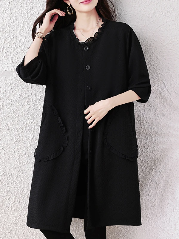 Faionable plus Size Women's Outerwear Autumn 2025 Slimming Cardigan Versatile Sli plus Size Ladies' irt Long Sve r...